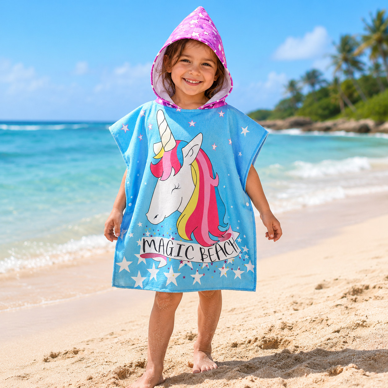 Magic Beach Hooded Towel