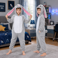 Munchkin Grey Rabbit Onesie