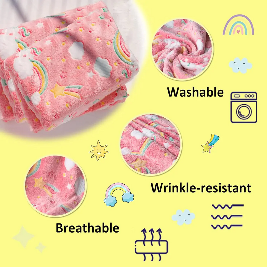 Glow In The Dark Fluffy Blanket