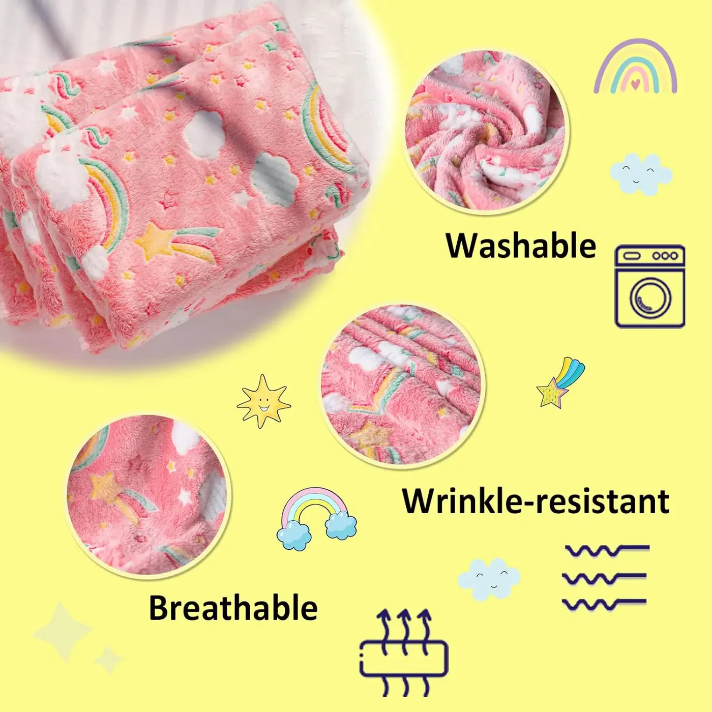 Glow In The Dark Fluffy Blanket