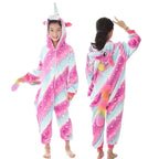 Pink Unicorn Fleece Onesie for Kids