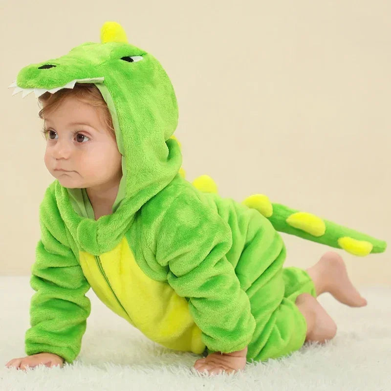 Munchkin Green Dinosaur Onesie