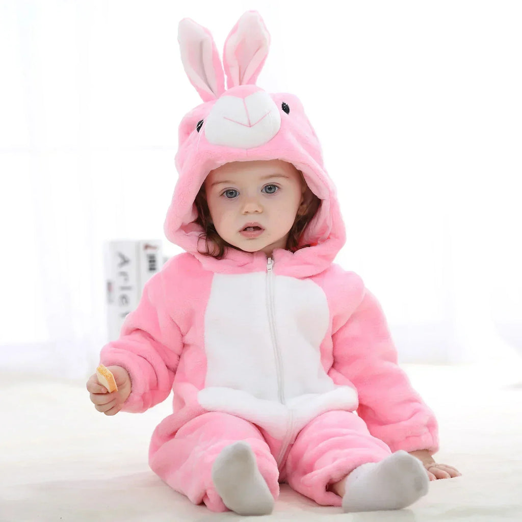 Munchkin Pink Rabbit Onesie